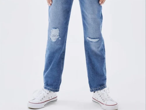 Name It medium blue denim mom shaped bukser